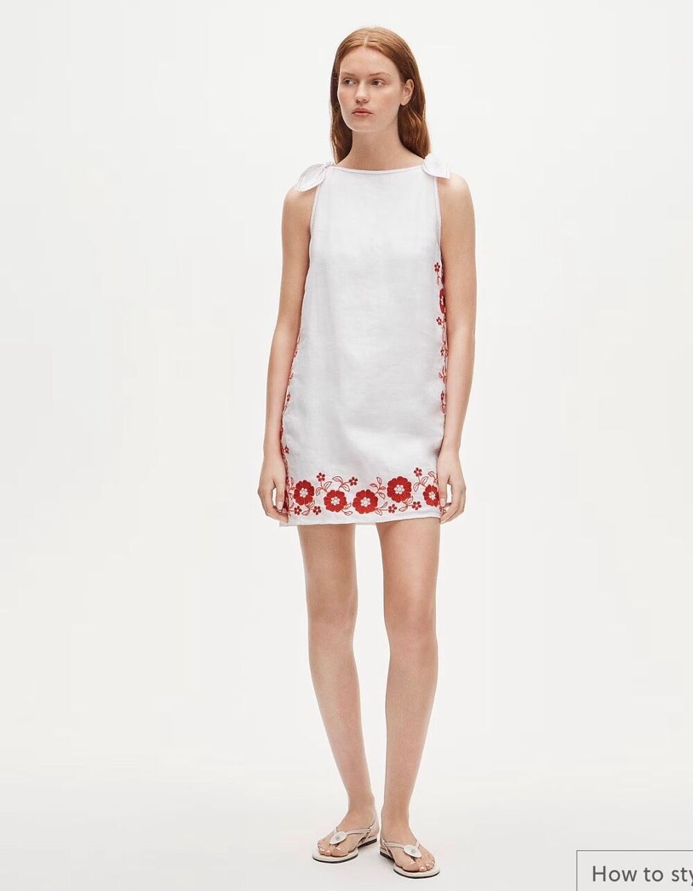J. Crew Sadie mini dress in embroidered linen NWT size Medium